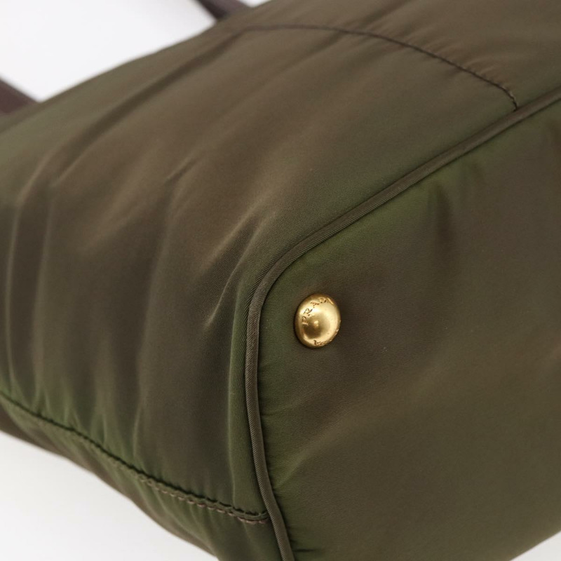 【日本直送】PRADA 尼龍卡其色金色托特包 正品 ep11268-15