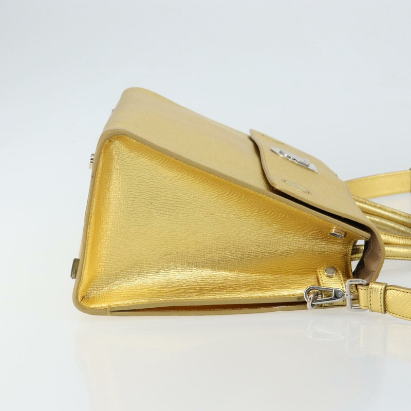 【日本直送】Christian Dior 手提包 皮革 兩用 金銀 正品 BA7088-2