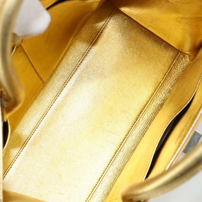 【日本直送】Christian Dior 手提包 皮革 兩用 金銀 正品 BA7088-11