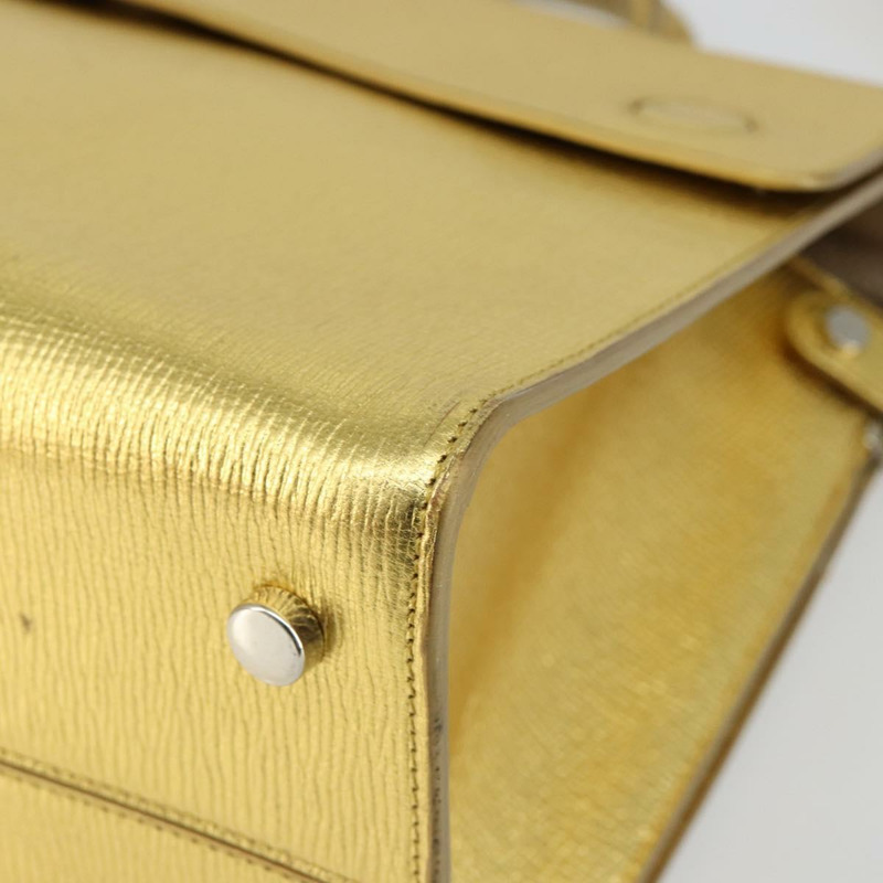 【日本直送】Christian Dior 手提包 皮革 兩用 金銀 正品 BA7088-14