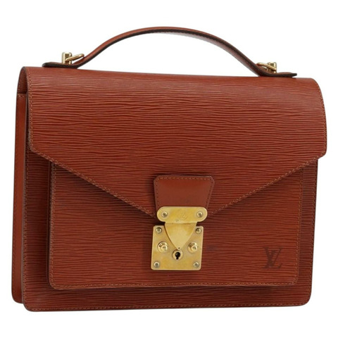 路易威登 Epi Monceau 28 手提包 棕色 M52123 LV 正品 ep11246