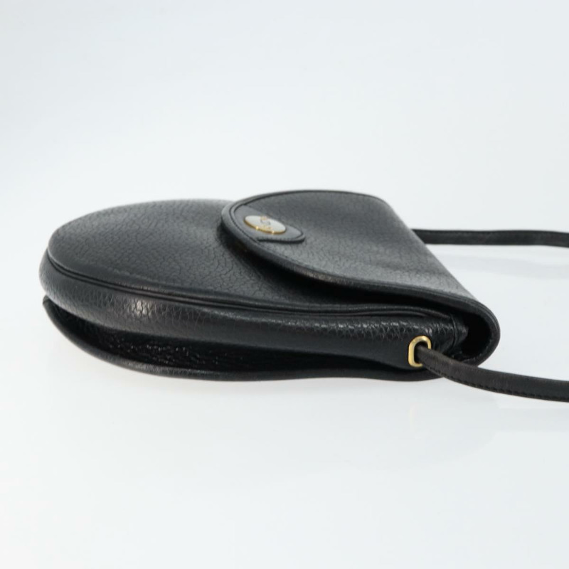 【日本直送】Christian Dior 黑色金色皮革肩背包 正品 BA7081-2