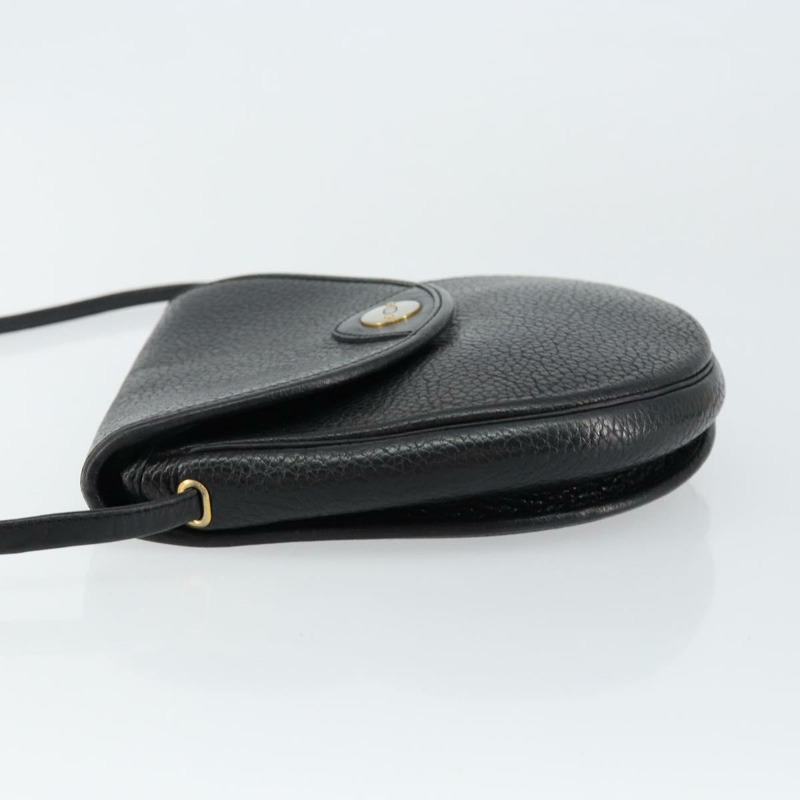 【日本直送】Christian Dior 黑色金色皮革肩背包 正品 BA7081-3