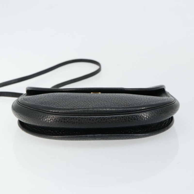 【日本直送】Christian Dior 黑色金色皮革肩背包 正品 BA7081-4