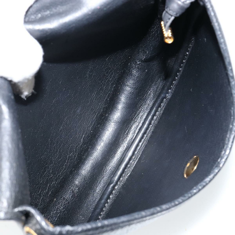 【日本直送】Christian Dior 黑色金色皮革肩背包 正品 BA7081-11