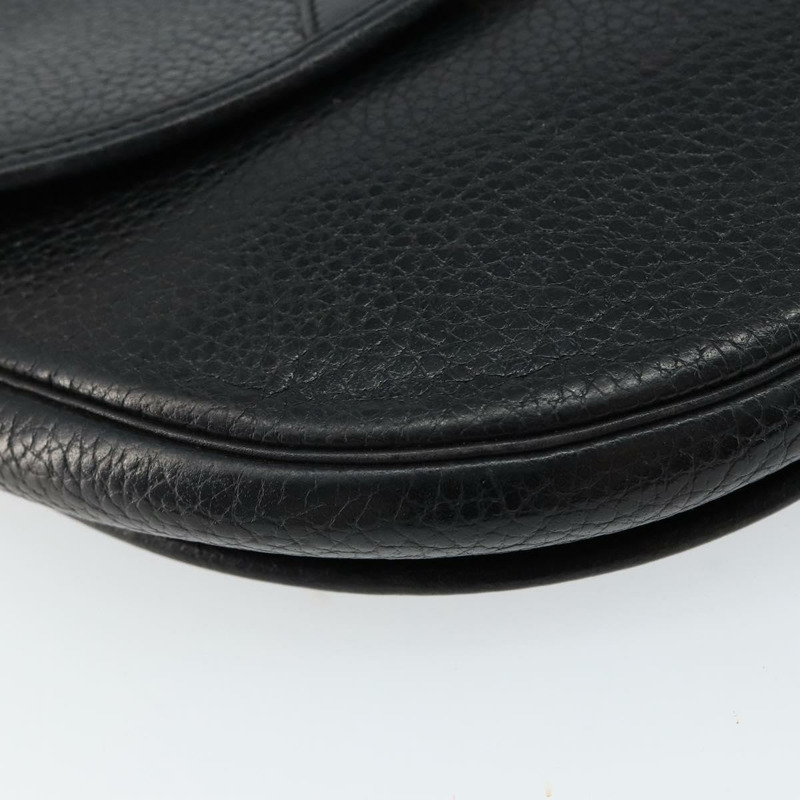 【日本直送】Christian Dior 黑色金色皮革肩背包 正品 BA7081-13