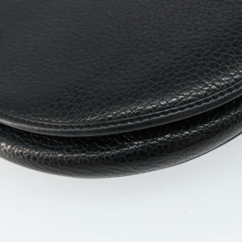 【日本直送】Christian Dior 黑色金色皮革肩背包 正品 BA7081-15