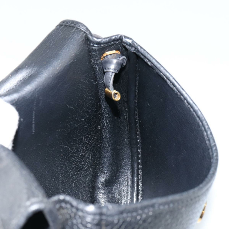 【日本直送】Christian Dior 黑色金色皮革肩背包 正品 BA7081-17