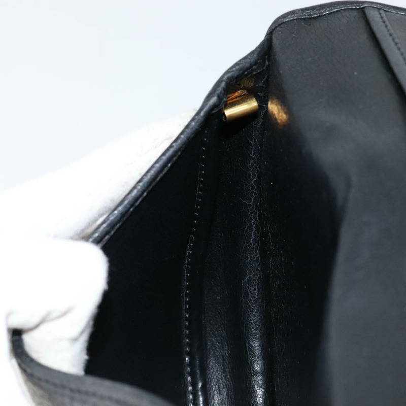 【日本直送】Christian Dior 黑色金色皮革肩背包 正品 BA7081-18