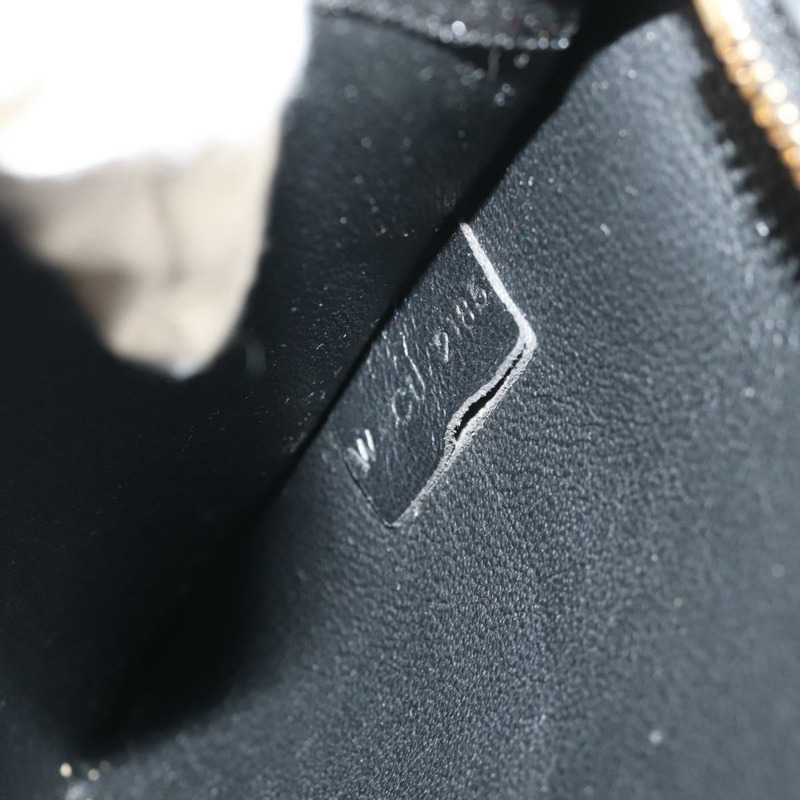 【日本直送】CELINE Trapeze 手提包 皮革絨面革 2way 米色 黑色 金色 Auth BA7053-11