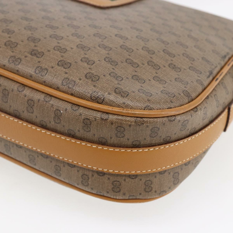 【日本直送】GUCCI Micro GG Supreme Web Sherry Line Bag PVC Beige 001 115 0914 Auth BA7111-14