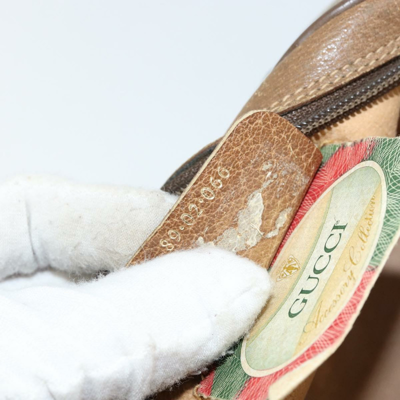 【日本直送】GUCCI GG Supreme Web Sherry Line 手提包 PVC 米色 金色 89 02 066 正品 BA7117-11