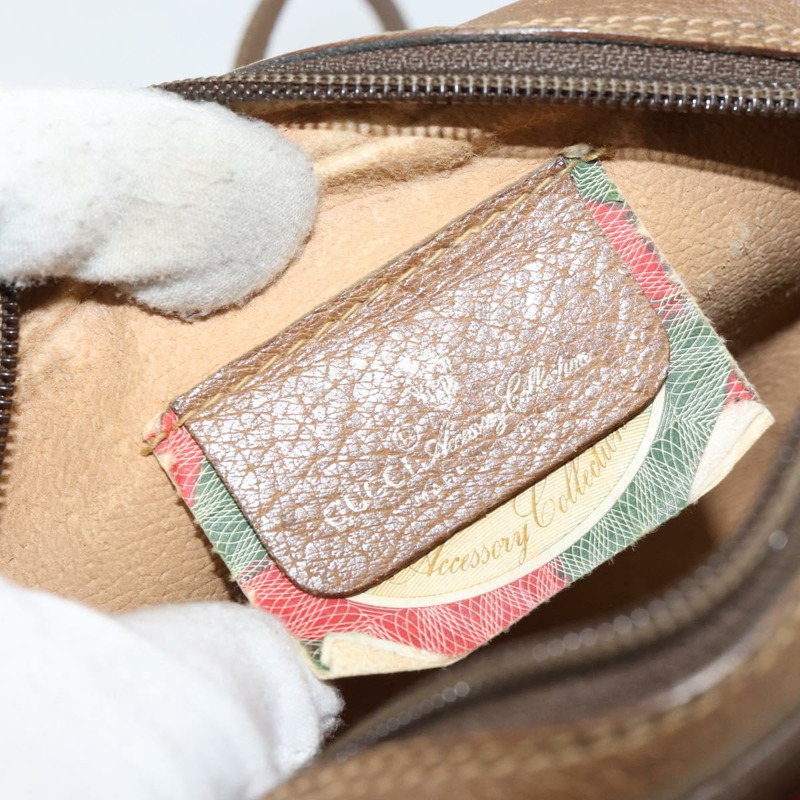 【日本直送】GUCCI GG Supreme Web Sherry Line 手提包 PVC 米色 金色 89 02 066 正品 BA7117-17