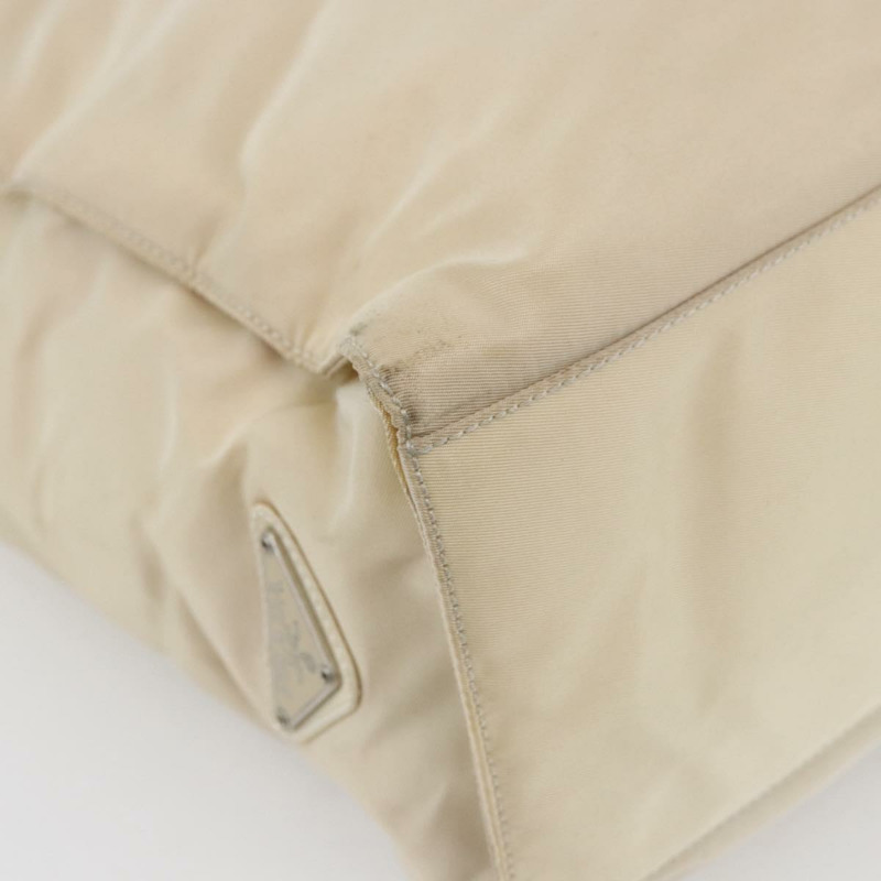 【日本直送】PRADA 尼龍托特包 象牙色 銀色 正品 147950-13