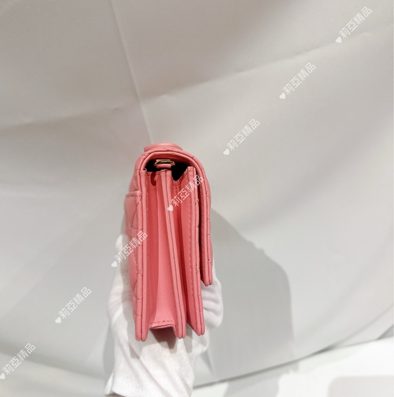 莉亞精品♡ miss dior手提鏈條包 粉 全新閒置-5