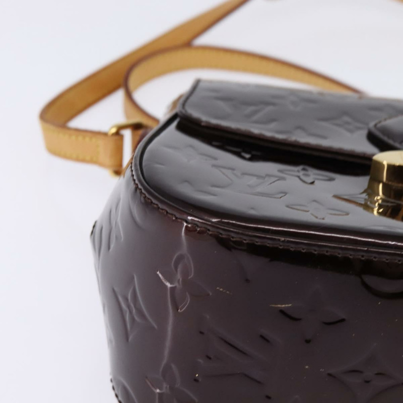 【日本直送】路易威登 Vernis Bell Flower GM 單背包 Amarante M91707 LV Auth 146504-8