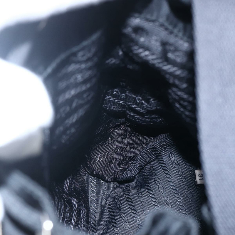 【日本直送】PRADA 尼龍手提包 黑色 銀色 正品 147526-21
