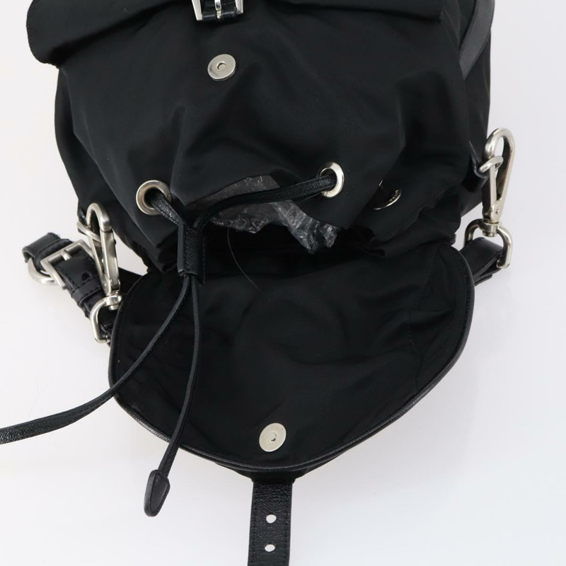 【日本直送】PRADA 單肩包 尼龍 黑色 銀色 正品 147531-9
