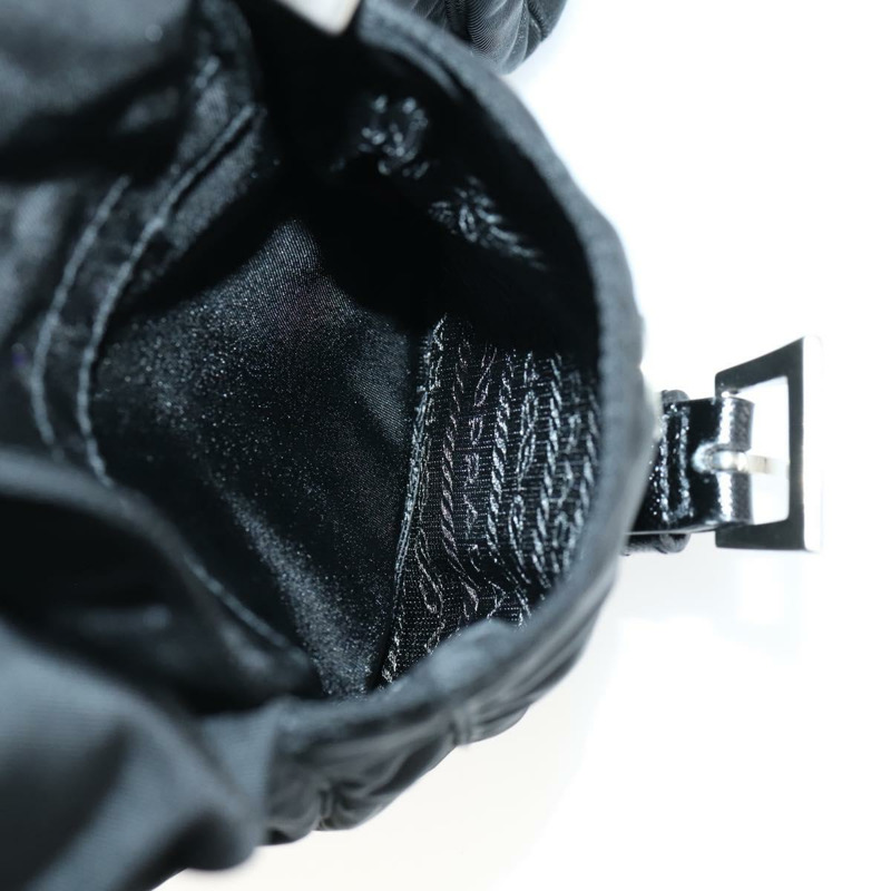 【日本直送】PRADA 單肩包 尼龍 黑色 銀色 正品 147531-23