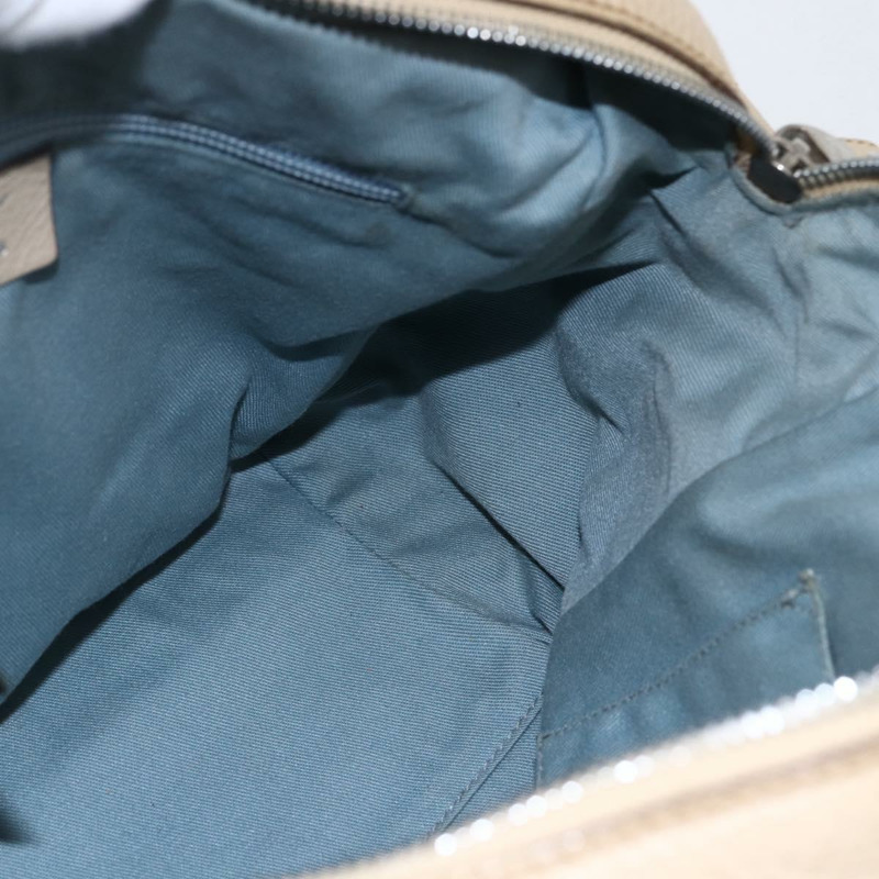 【日本直送】Salvatore Ferragamo Gancini 手提包 皮革 兩用 米色 銀色 正品 147517-18