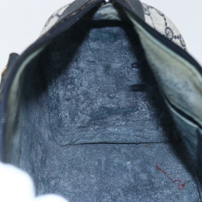 【日本直送】GUCCI GG Supreme Sherry Line 波士頓包 PVC 海軍藍 金色 40 3841 正品 147499-19