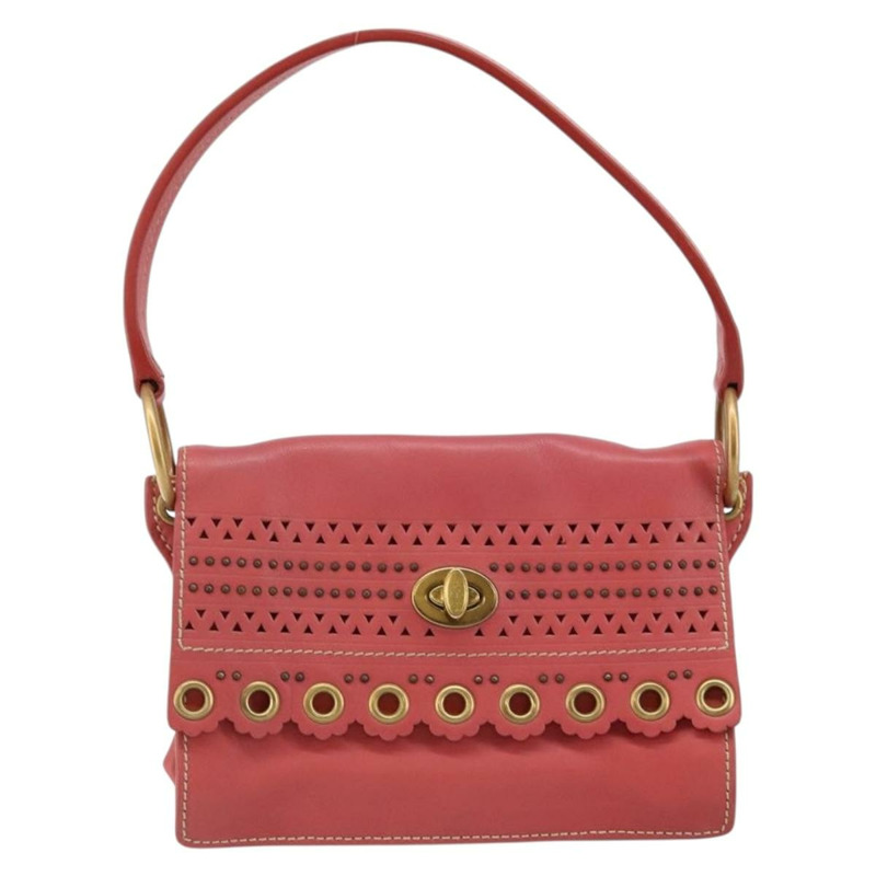 【日本直送】Miu Miu 粉紅金色皮革肩背包，正品編號 147535-12