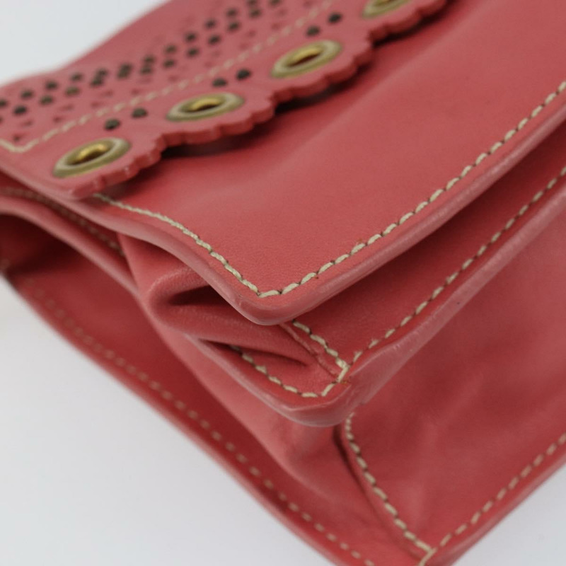 【日本直送】Miu Miu 粉紅金色皮革肩背包，正品編號 147535-13