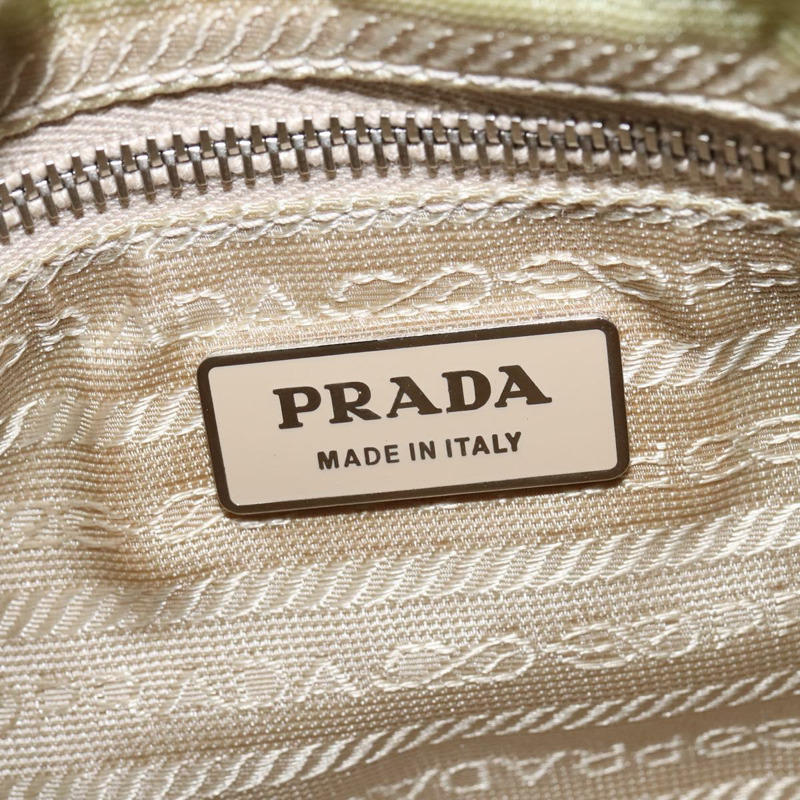 【日本直送】PRADA 單肩包 尼龍琺瑯 白色 銀色 正品 147522-17