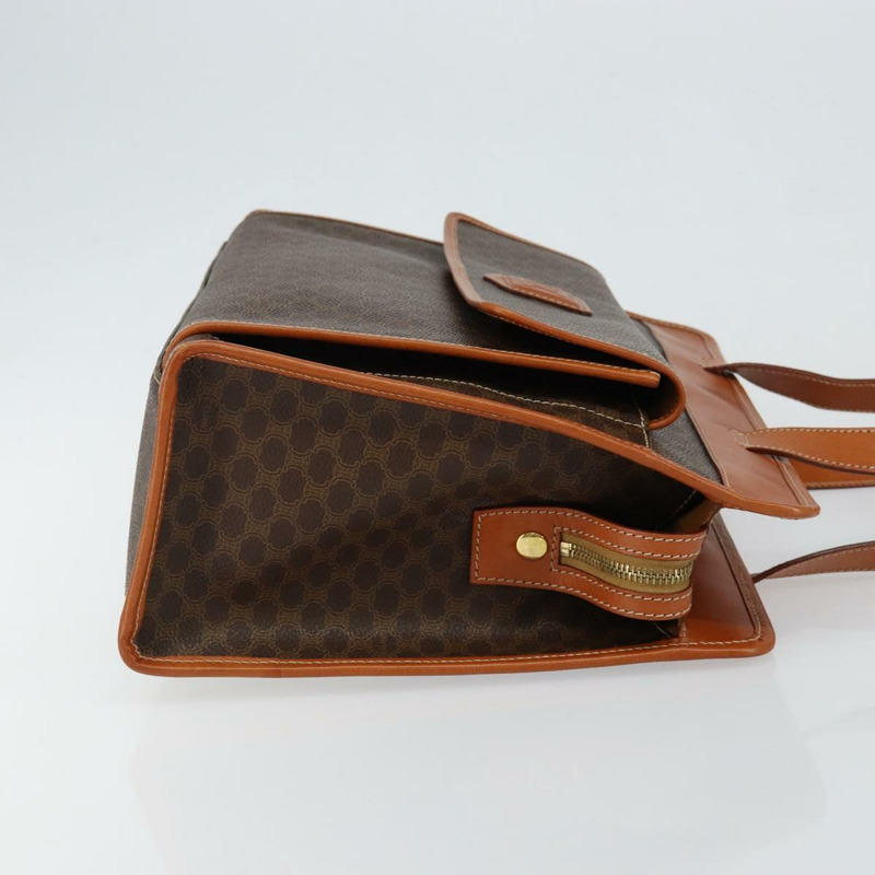 【日本直送】CELINE Macadam帆布托特包 PVC皮革 棕色 金色 正品 ep11322-2