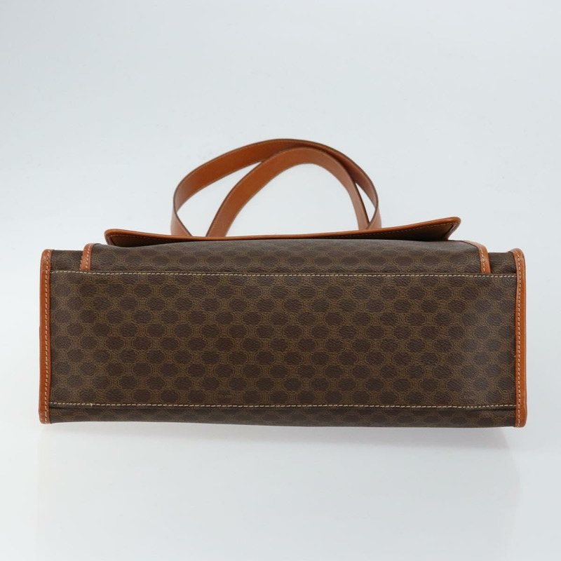 【日本直送】CELINE Macadam帆布托特包 PVC皮革 棕色 金色 正品 ep11322-4