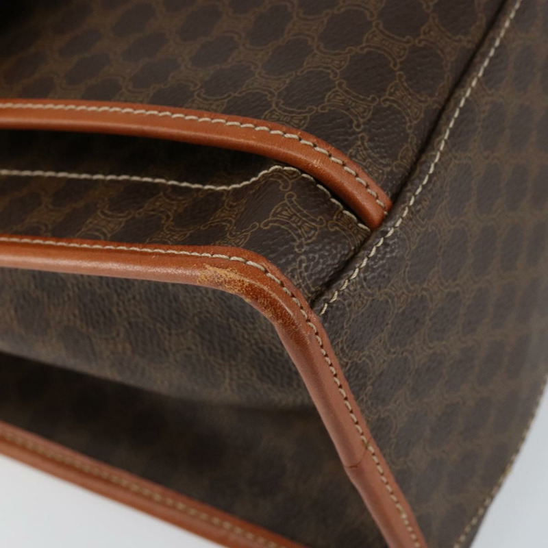 【日本直送】CELINE Macadam帆布托特包 PVC皮革 棕色 金色 正品 ep11322-13