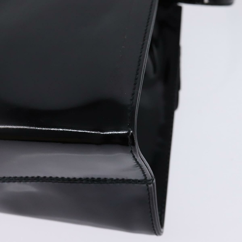 【日本直送】Salvatore Ferragamo Vala 琺瑯雙面手提包，黑色金色，正品編號 147507-8