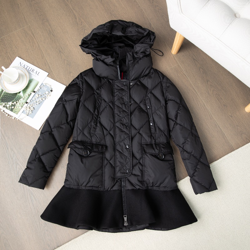 🈹*減價* MONCLER 優雅下擺長款羽絨外套-0