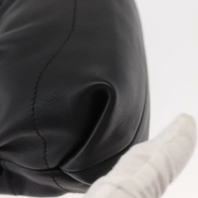 【日本直送】Salvatore Ferragamo Gancini 手提包 皮革 2way 黑色 金色 Auth 148032-15