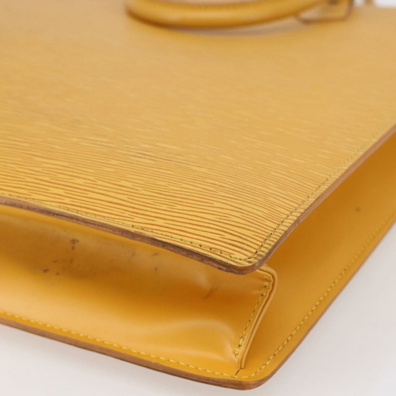 【日本直送】路易威登 Epi Sac Plat 手提包 黃色 M52079 LV 正品 148061-14