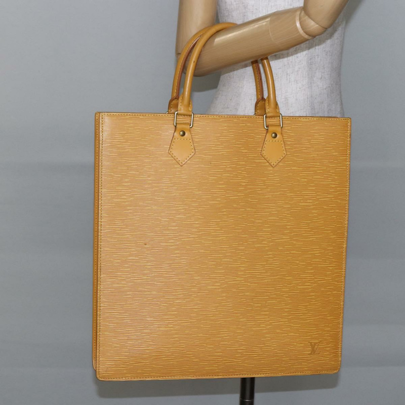 【日本直送】路易威登 Epi Sac Plat 手提包 黃色 M52079 LV 正品 148061-20