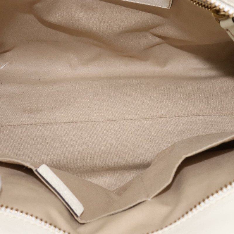 【日本直送】BURBERRY Nova 格紋手提包 PVC 皮革 2way 米色 金色 Auth 147477-10