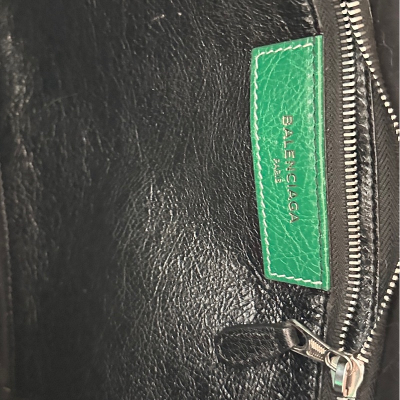 Balenciaga Bazar中號 綠色條紋-6