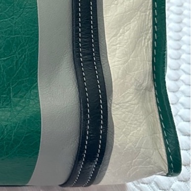 Balenciaga Bazar中號 綠色條紋-16