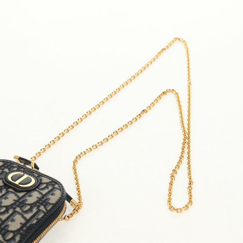 【日本直送】Christian Dior Trotter 帆布 Dior 30 Montaigne 鏈條包 海軍藍 正品 147260A-13