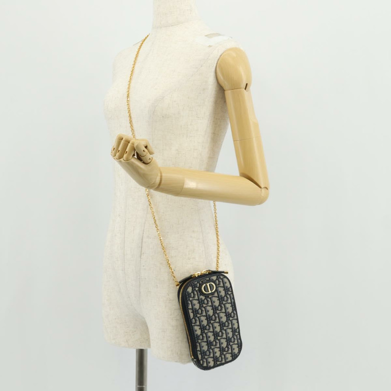 【日本直送】Christian Dior Trotter 帆布 Dior 30 Montaigne 鏈條包 海軍藍 正品 147260A-24