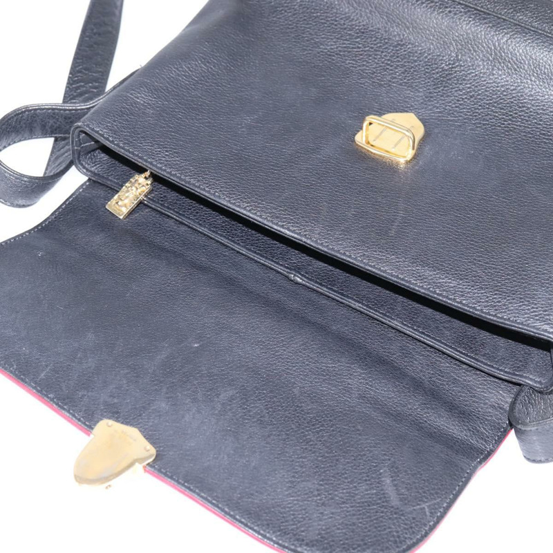 【日本直送】SAINT LAURENT 黑色金色皮革單肩包 正品 148350-10