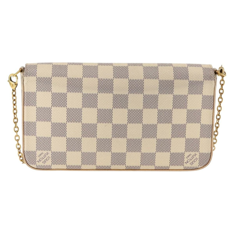 【日本直送】路易威登 Damier Azur Pochette Felicie 鏈條錢包 N63106 LV 正品 148308-1