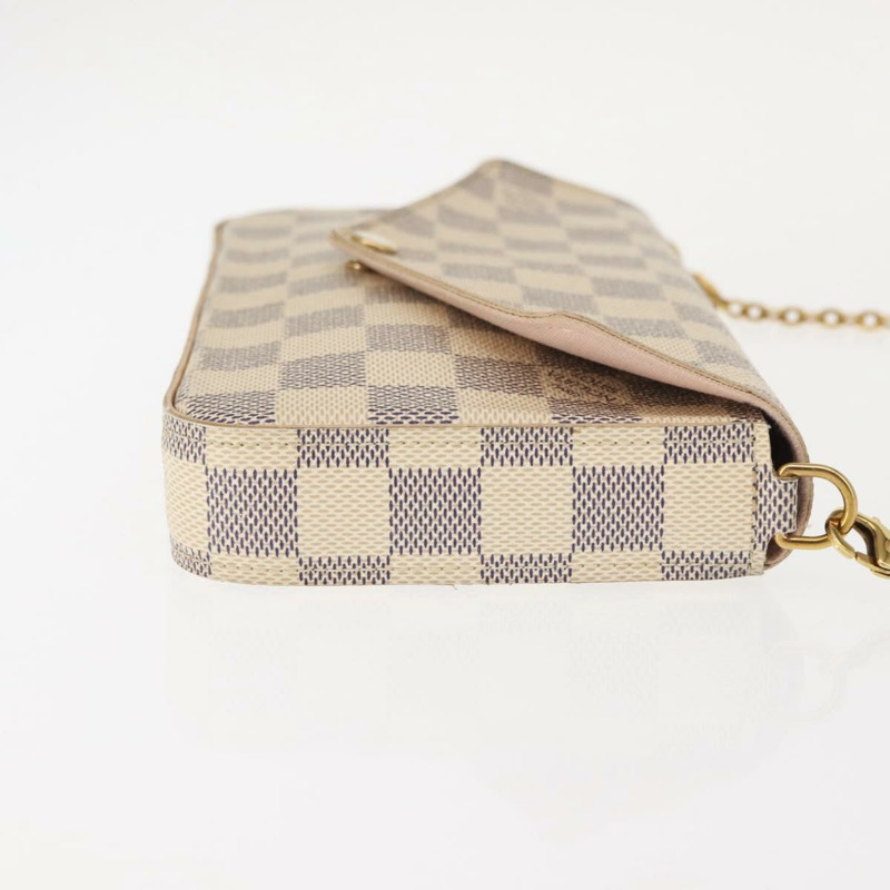 【日本直送】路易威登 Damier Azur Pochette Felicie 鏈條錢包 N63106 LV 正品 148308-2