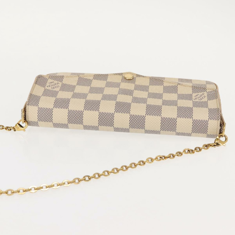 【日本直送】路易威登 Damier Azur Pochette Felicie 鏈條錢包 N63106 LV 正品 148308-5