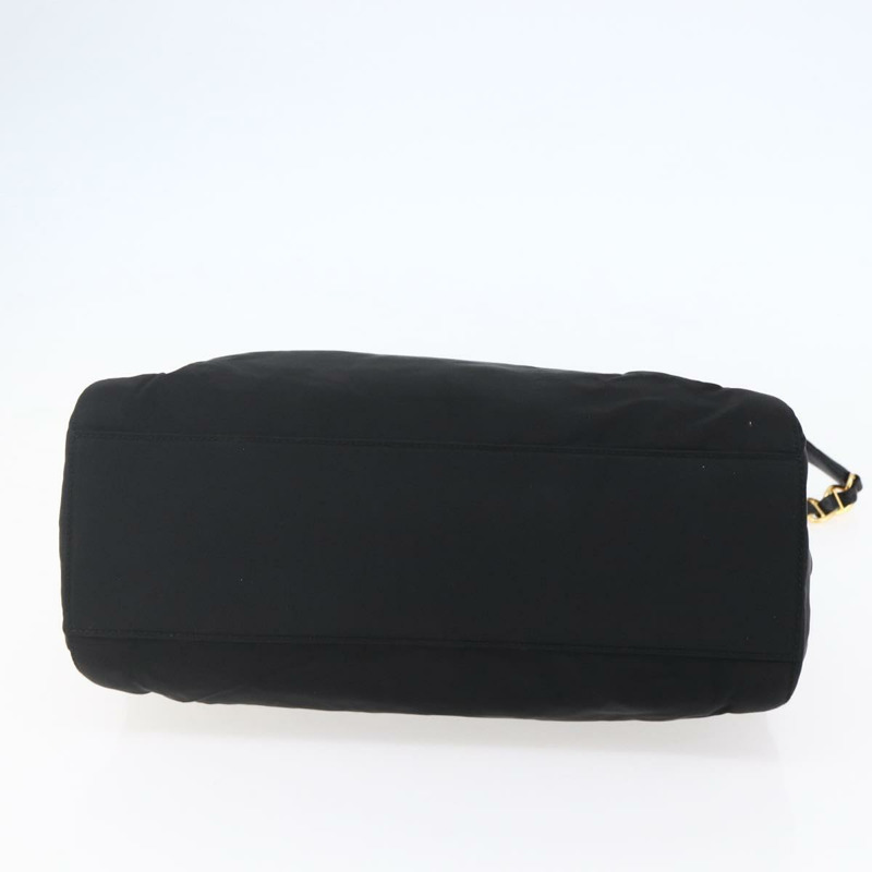 【日本直送】PRADA 尼龍黑色金色鏈條單肩包 正品 148283-4