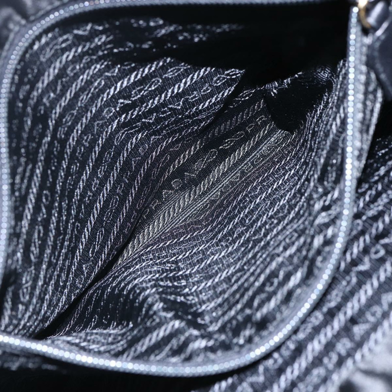 【日本直送】PRADA 尼龍黑色金色鏈條單肩包 正品 148283-21