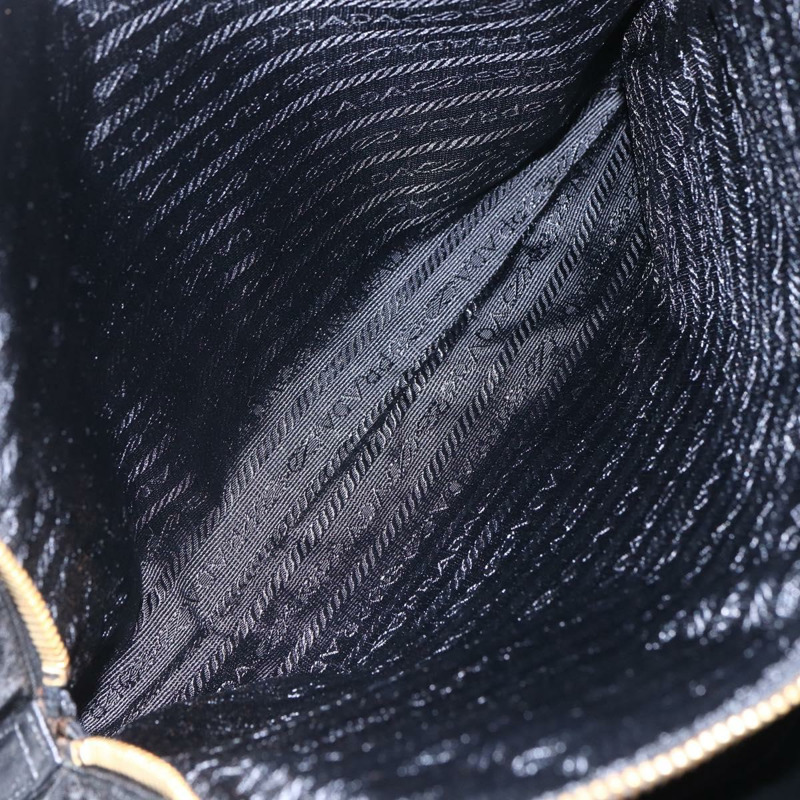 【日本直送】PRADA 尼龍黑色金色鏈條單肩包 正品 148283-22