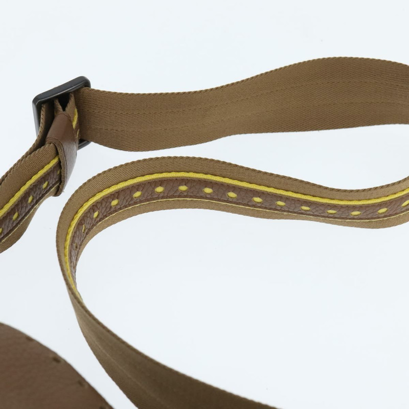 【日本直送】BOTTEGA VENETA 單肩包 沖孔皮革 棕色 金色 Auth bs30220-7