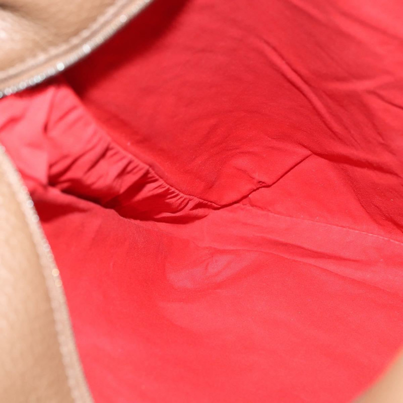 【日本直送】BOTTEGA VENETA 單肩包 沖孔皮革 棕色 金色 Auth bs30220-17